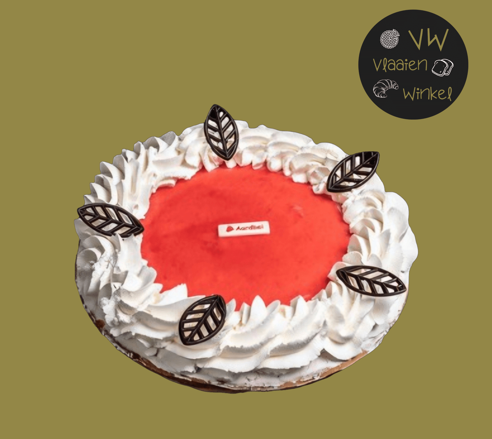 Aardbeienbavaroise vlaai