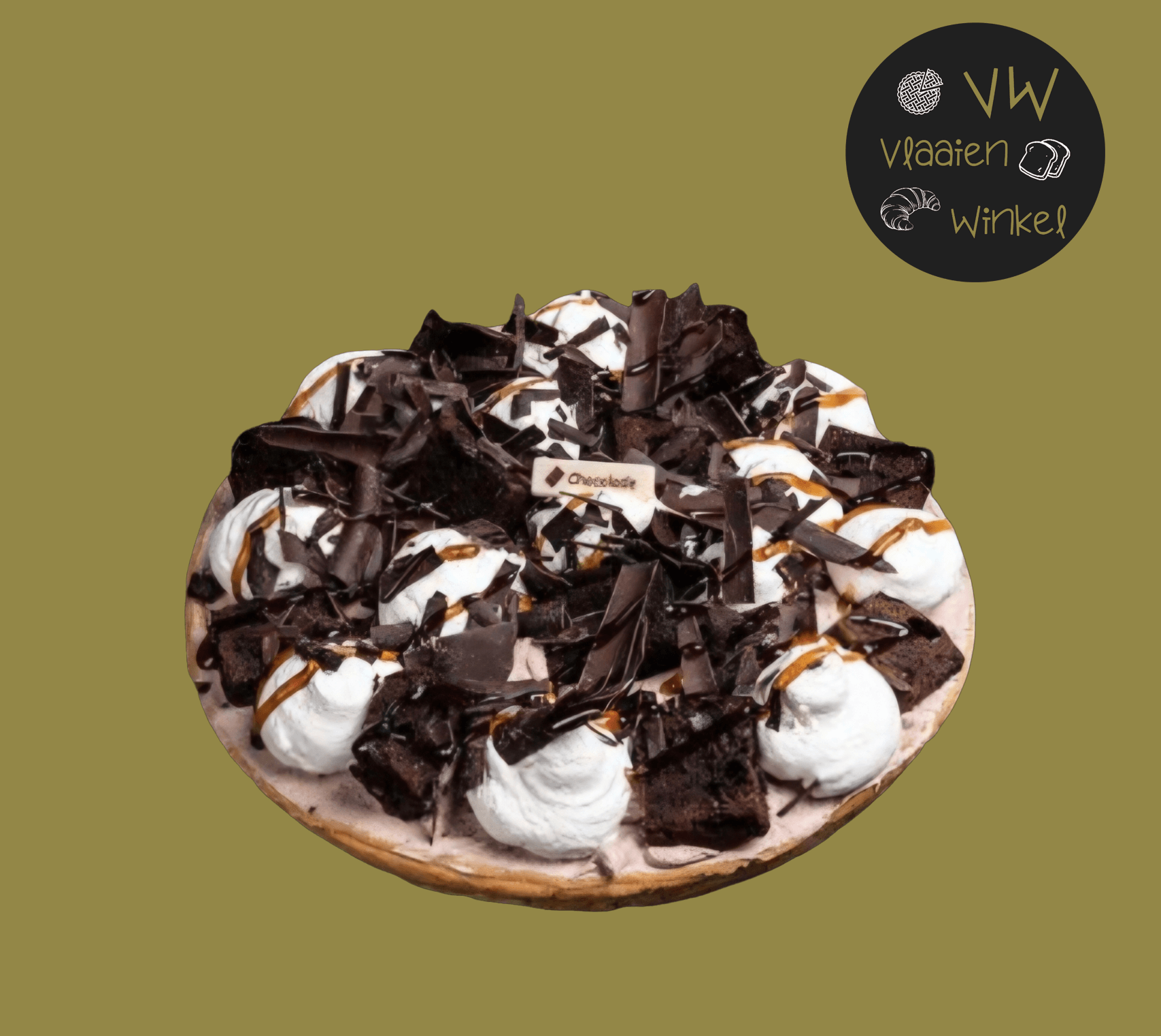Brownie vlaai