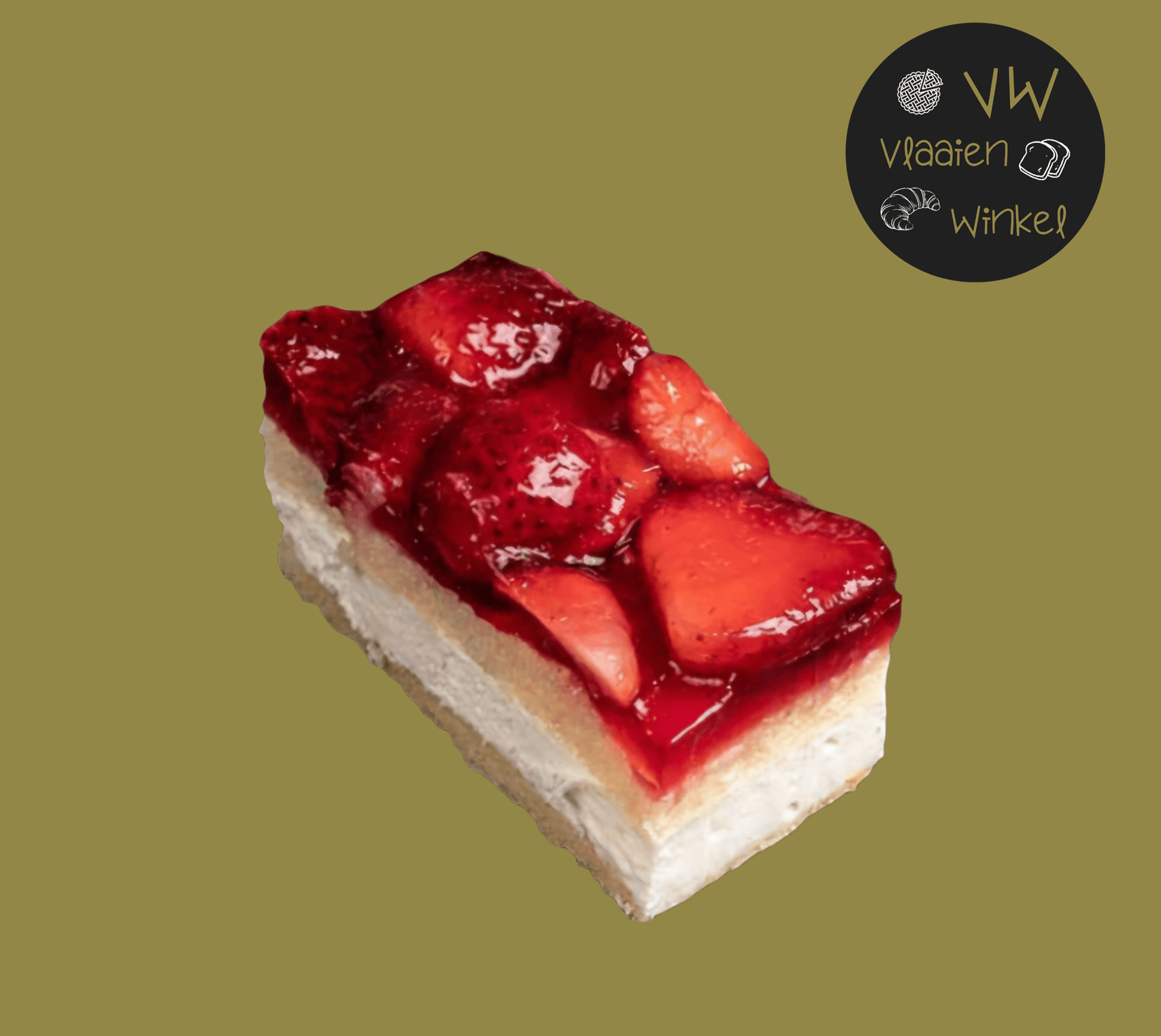 Gebakje gluten, lactosevrij aardbei