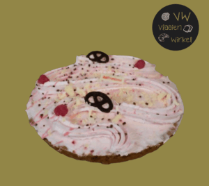 Framboos cheesecake vlaai