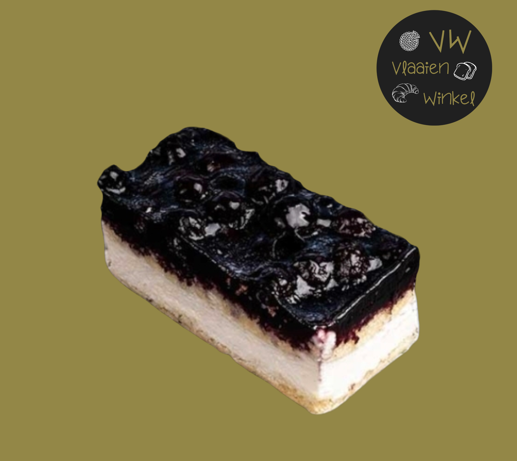 Gebakje gluten, lactose vrij bosbessen