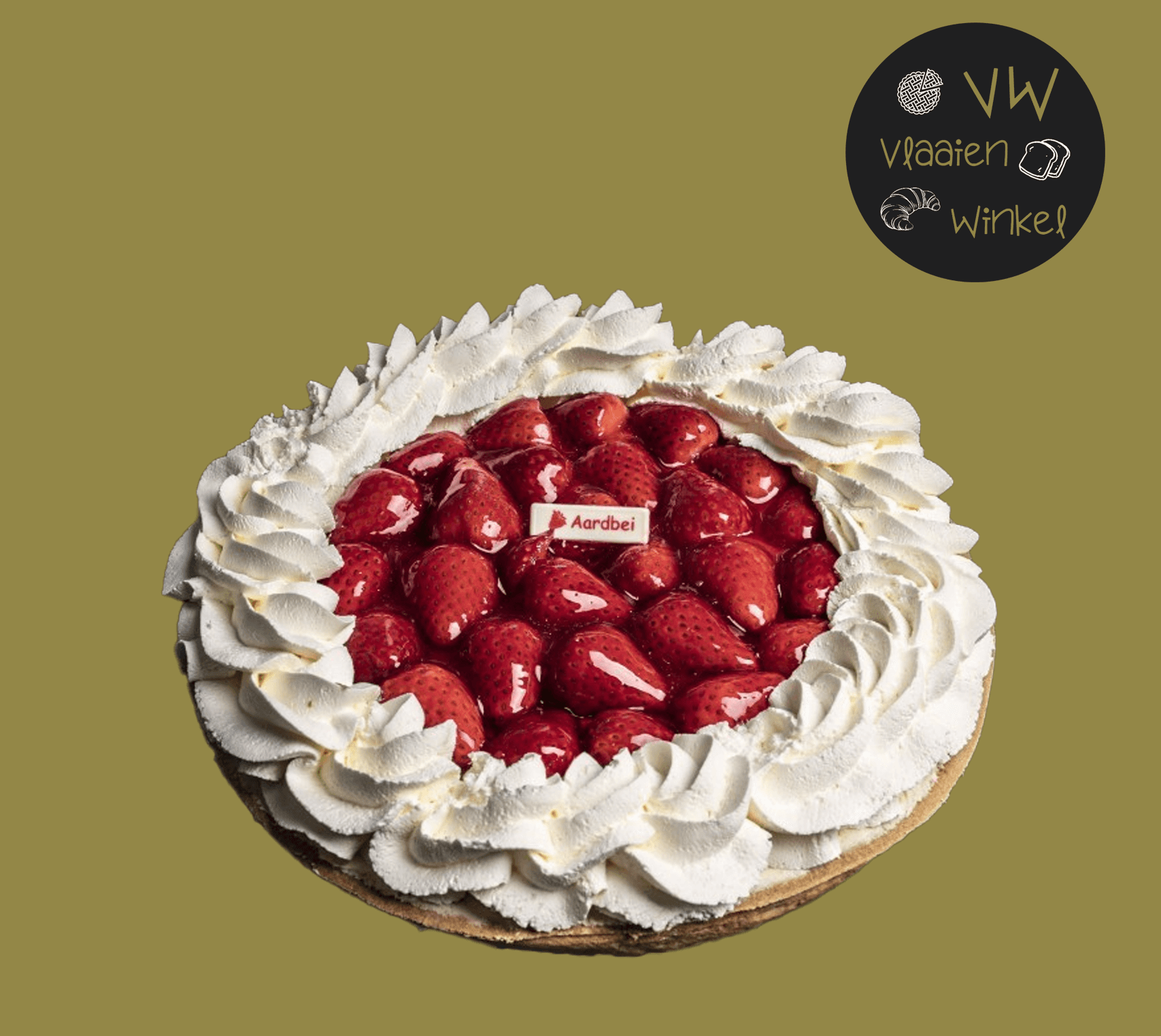 Verse aardbeien de luxe met slagroom