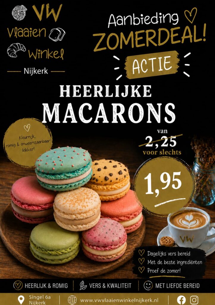 Macarons aanbieding
