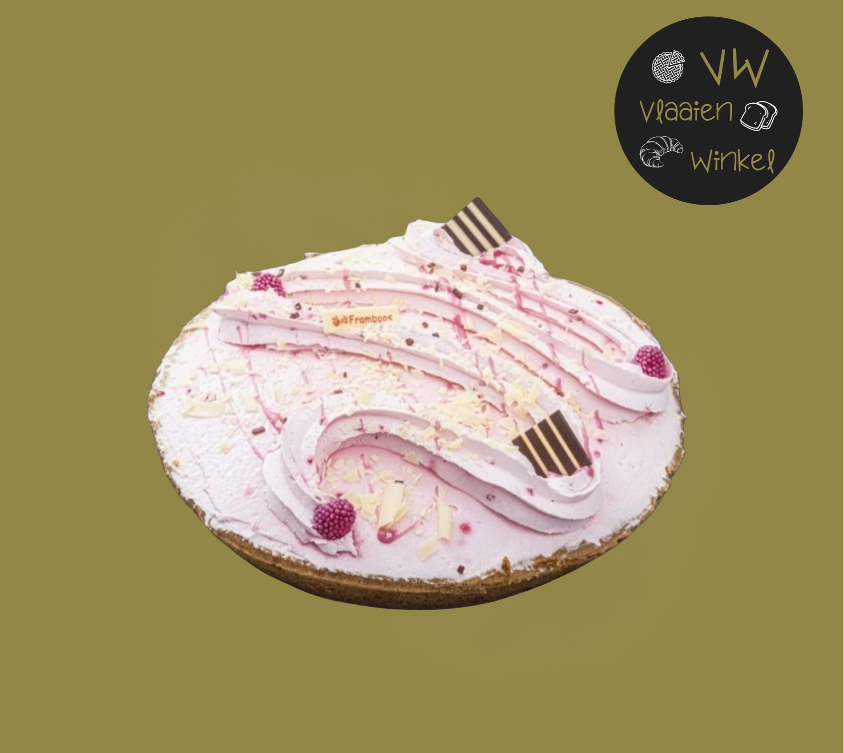 Framboos Cheesecake Vlaai